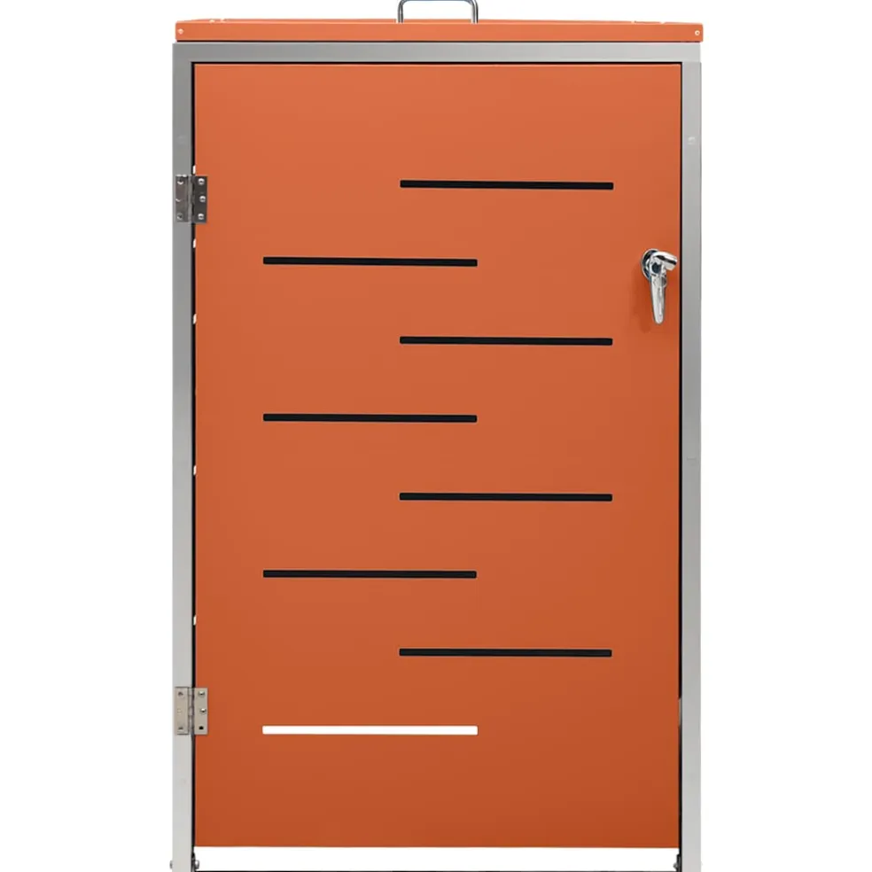 vidaXL Containerberging enkel 69x77,5x115 cm roestvrij staal