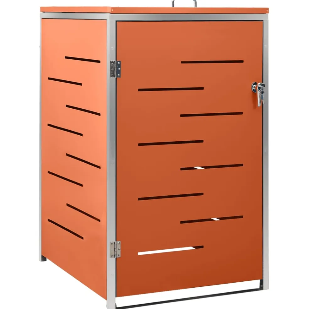 vidaXL Containerberging enkel 69x77,5x115 cm roestvrij staal