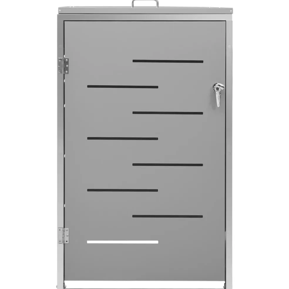 vidaXL Containerberging enkel 69x77,5x115 cm roestvrij staal