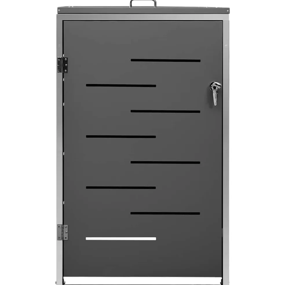 vidaXL Containerberging enkel 69x77,5x115 cm roestvrij staal