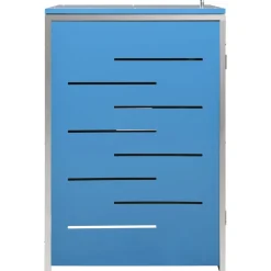 vidaXL Containerberging enkel 69x77,5x115 cm roestvrij staal