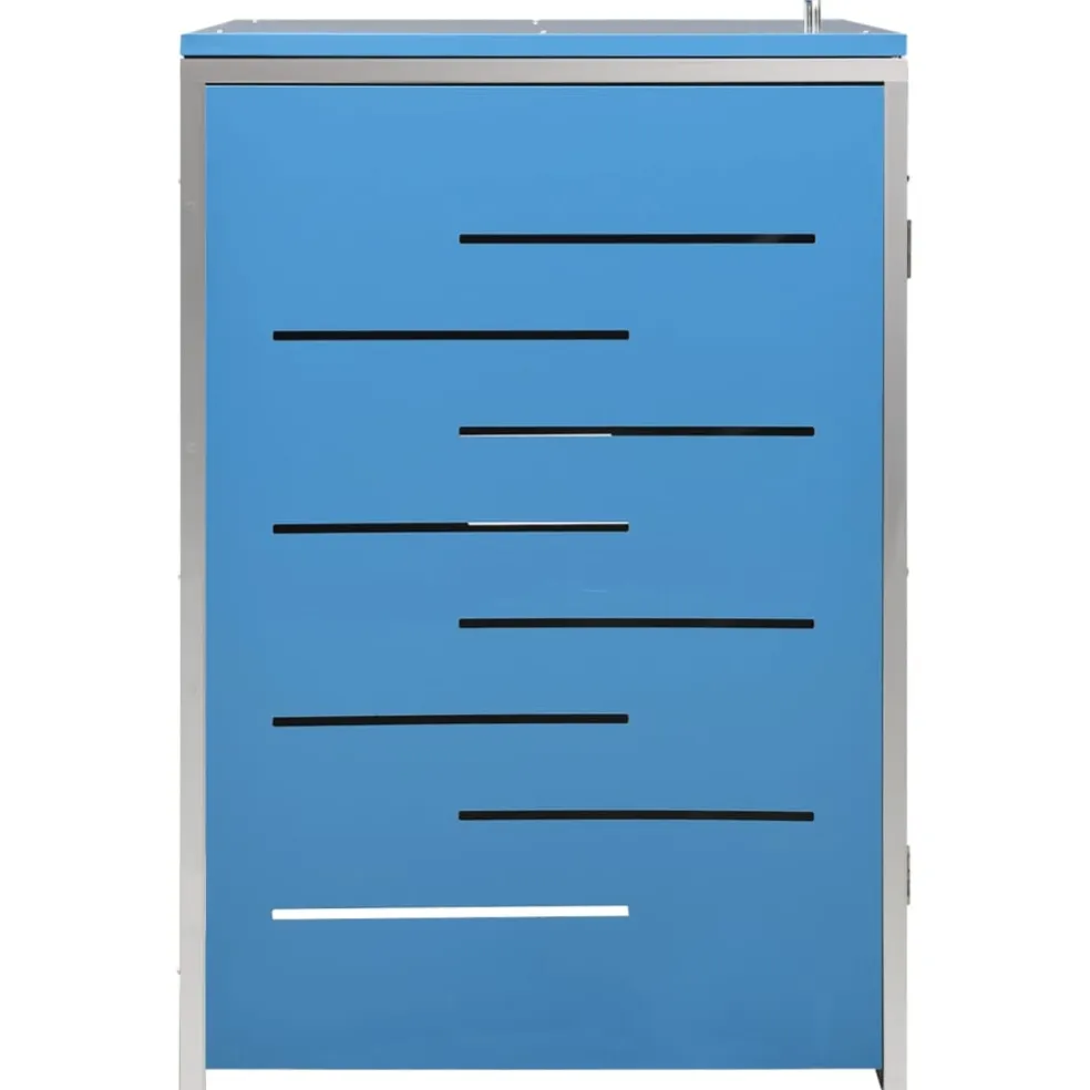 vidaXL Containerberging enkel 69x77,5x115 cm roestvrij staal