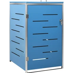 vidaXL Containerberging enkel 69x77,5x115 cm roestvrij staal