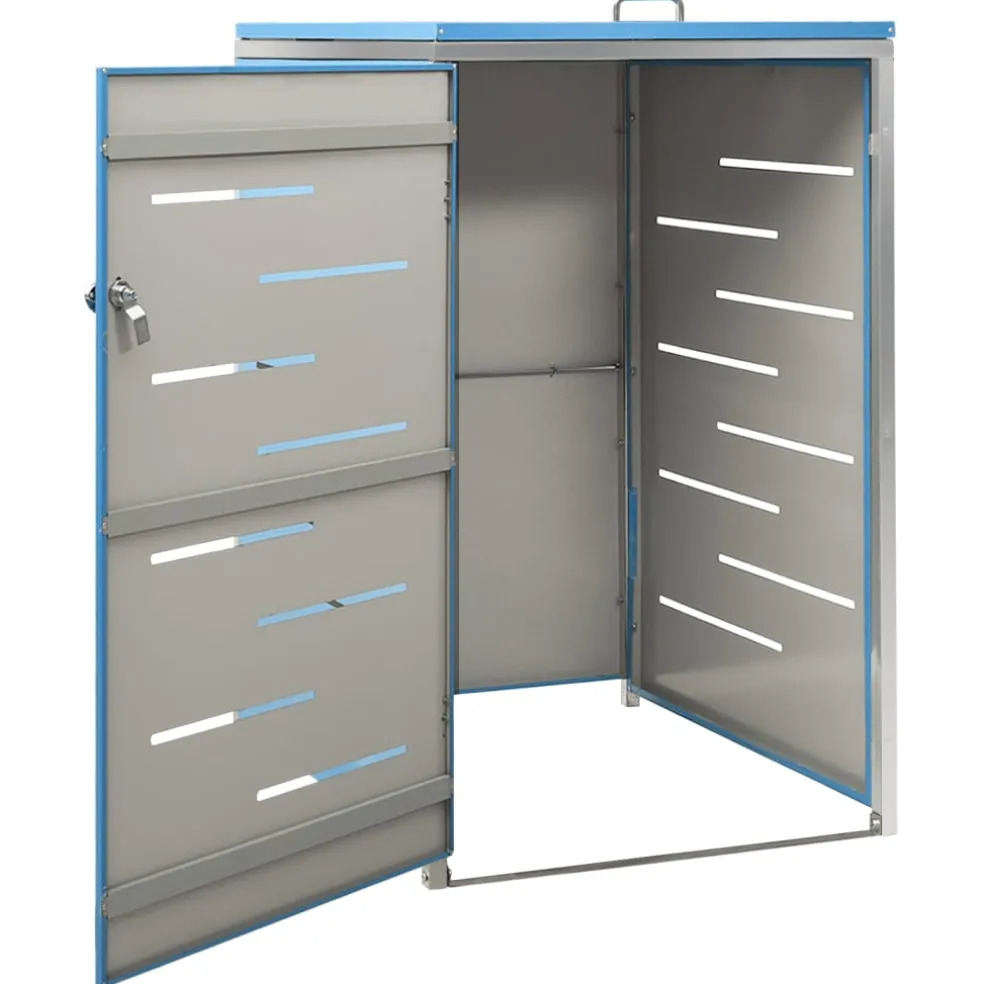vidaXL Containerberging enkel 69x77,5x115 cm roestvrij staal