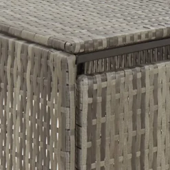 vidaXL Containerberging enkel 70x80x117 cm poly rattan grijs