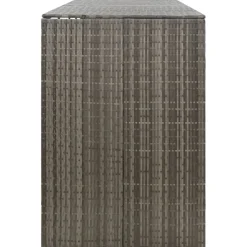 vidaXL Containerberging viervoudig 274x80x117 cm poly rattan grijs