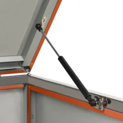 vidaXL Containerberging vierdubbel 276,5x77,5x115 cm roestvrij staal