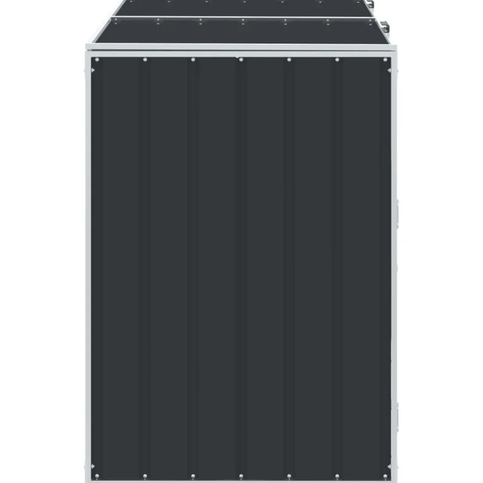 vidaXL Containerberging voor 3 containers 216x81x115cm staal antraciet