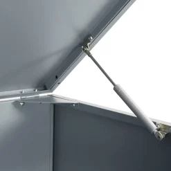 vidaXL Containerberging voor 2 containers 138x79x117 cm staal grijs