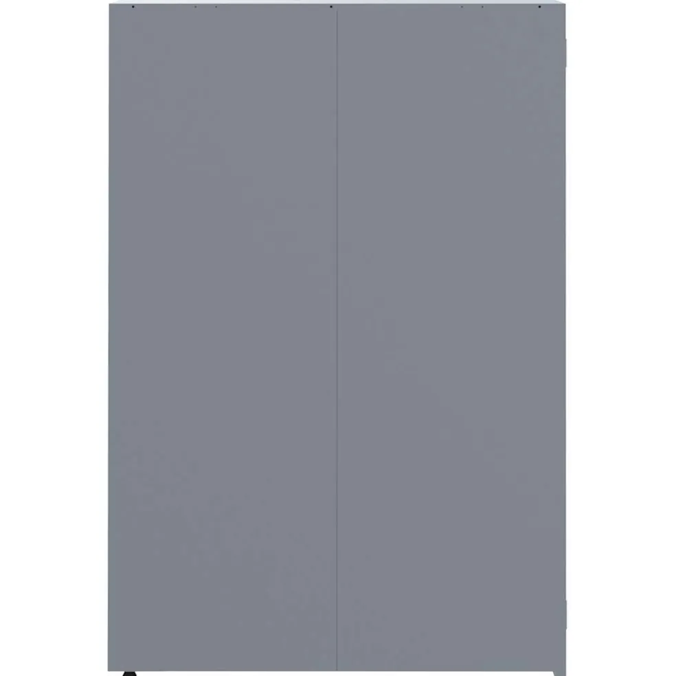 vidaXL Containerberging voor 2 containers 138x79x117 cm staal grijs