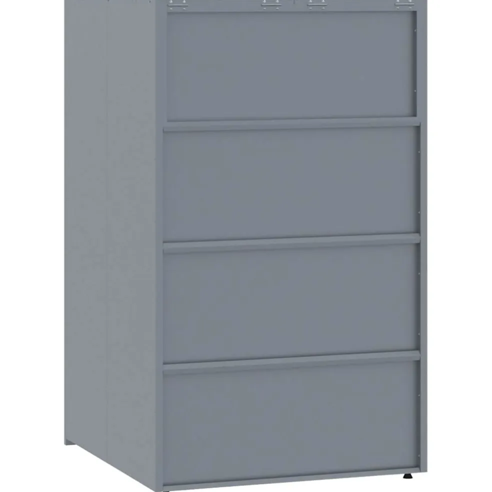 vidaXL Containerberging voor 2 containers 138x79x117 cm staal grijs