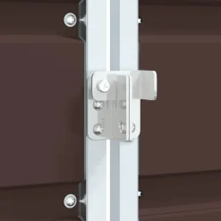 vidaXL Containerberging voor 2 containers 144x81x113 cm staal bruin