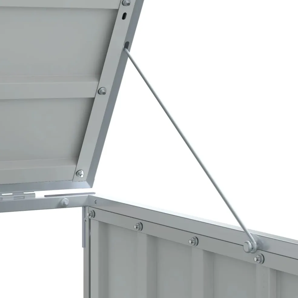 vidaXL Containerberging voor 2 containers 144x81x113 cm staal bruin