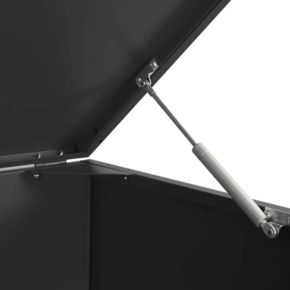 vidaXL Containerberging voor 4 containers 276x79x117 cm staal zwart