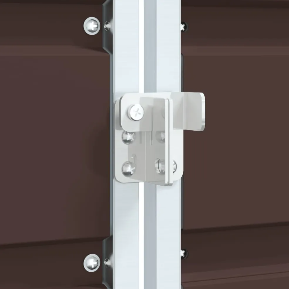 vidaXL Containerberging voor 3 containers 216x81x115 cm staal bruin