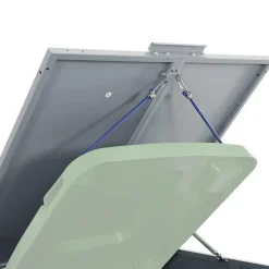 vidaXL Containerberging voor 6 containers 414x79x117 cm staal grijs
