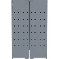 vidaXL Containerberging voor 6 containers 414x79x117 cm staal grijs