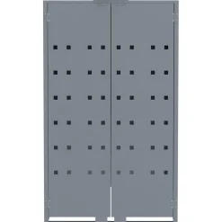 vidaXL Containerberging voor 5 containers 345x79x117 cm staal grijs