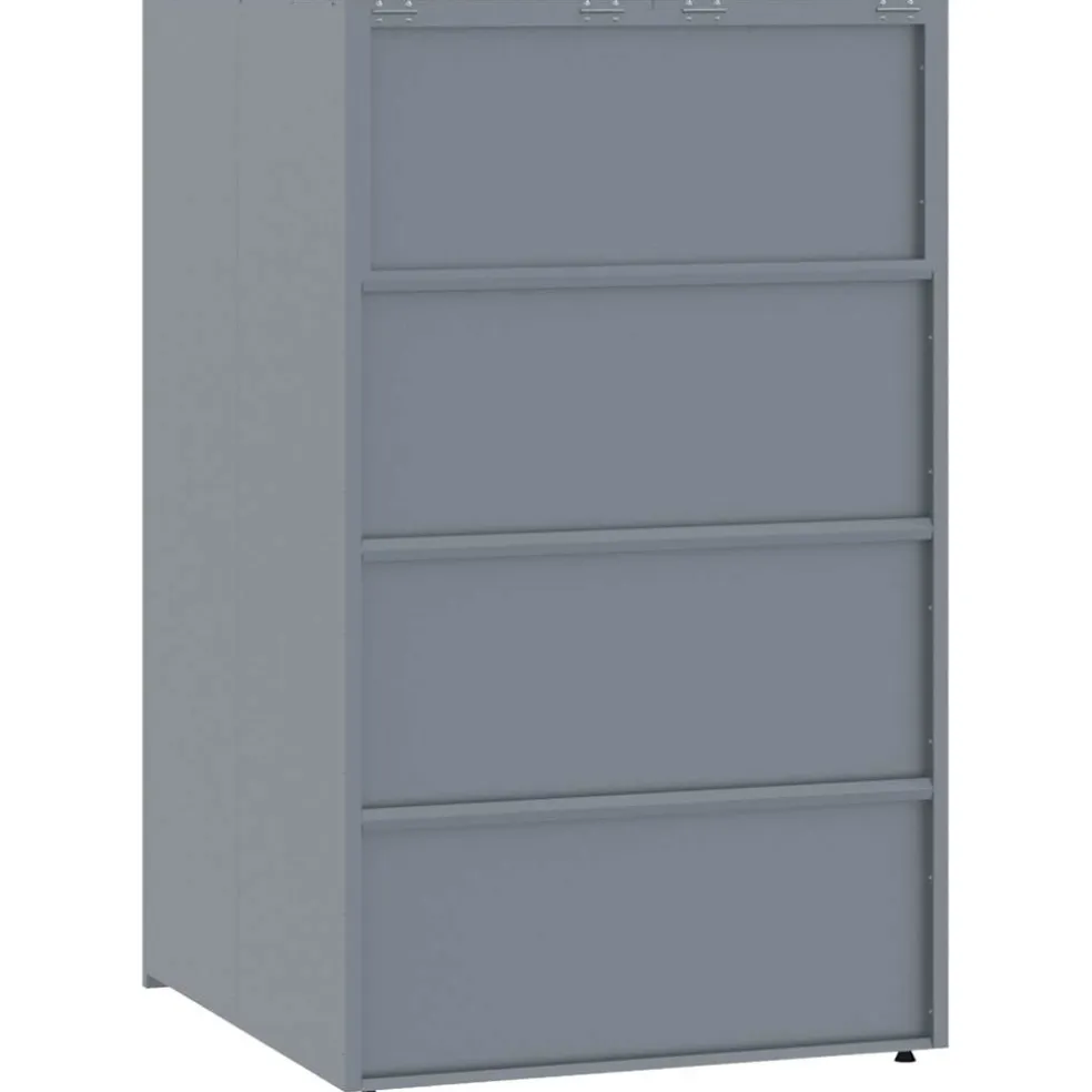 vidaXL Containerberging voor 5 containers 345x79x117 cm staal grijs