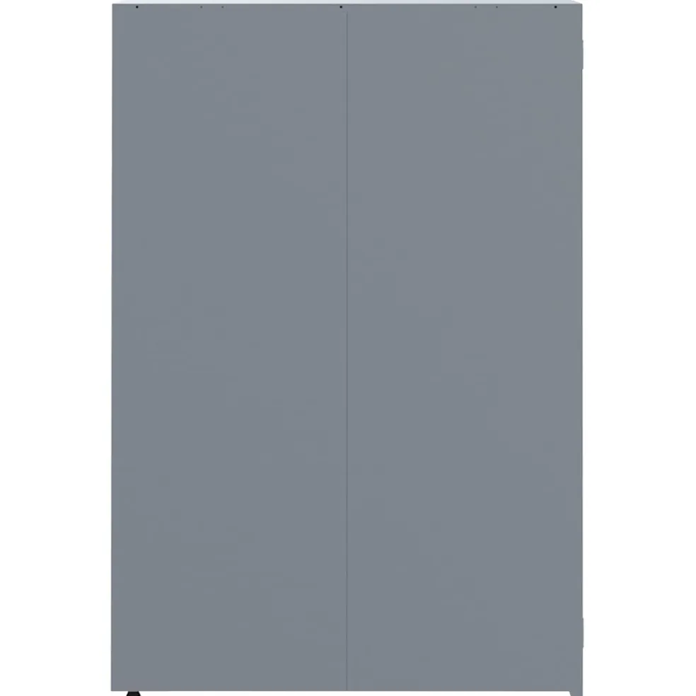 vidaXL Containerberging voor 5 containers 345x79x117 cm staal grijs