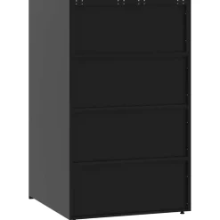 vidaXL Containerberging voor 1 container 69x79x117 cm staal zwart