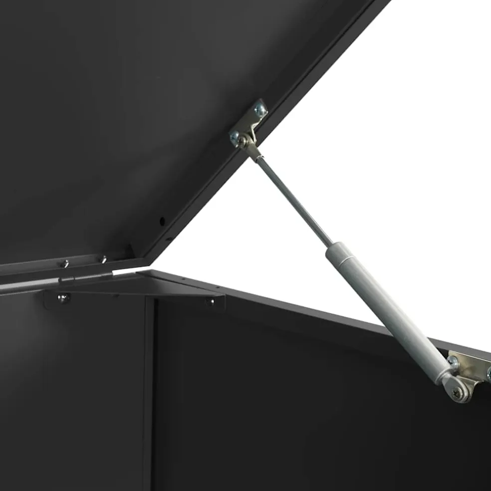 vidaXL Containerberging voor 1 container 69x79x117 cm staal zwart