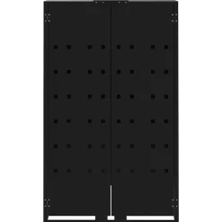 vidaXL Containerberging voor 1 container 69x79x117 cm staal zwart