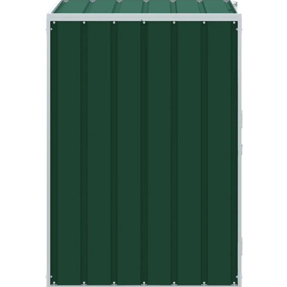 vidaXL Containerberging voor 1 container 72x81x115 cm staal groen
