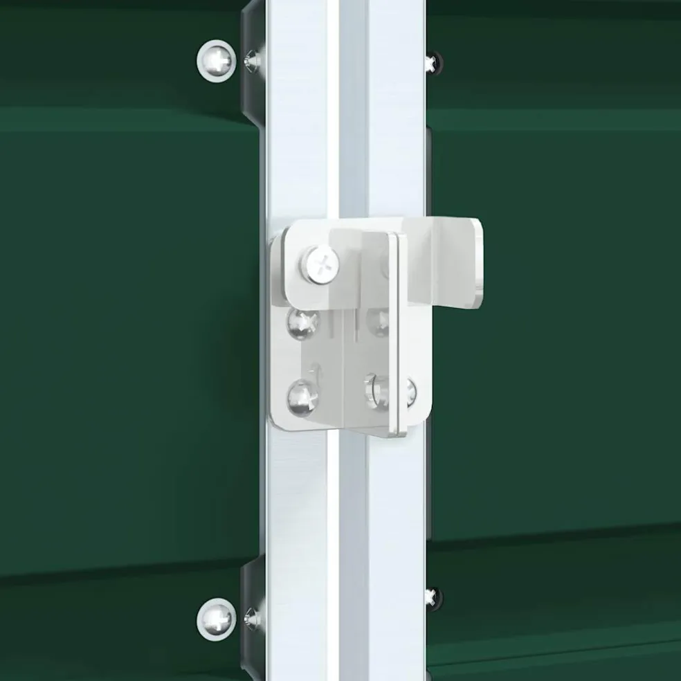 vidaXL Containerberging voor 1 container 72x81x115 cm staal groen