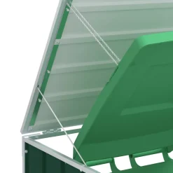 vidaXL Containerberging voor 1 container 72x81x115 cm staal groen