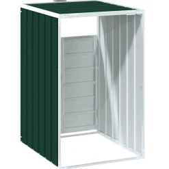 vidaXL Containerberging voor 1 container 72x81x115 cm staal groen