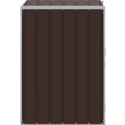 vidaXL Containerberging voor 1 container 72x81x115 cm staal bruin