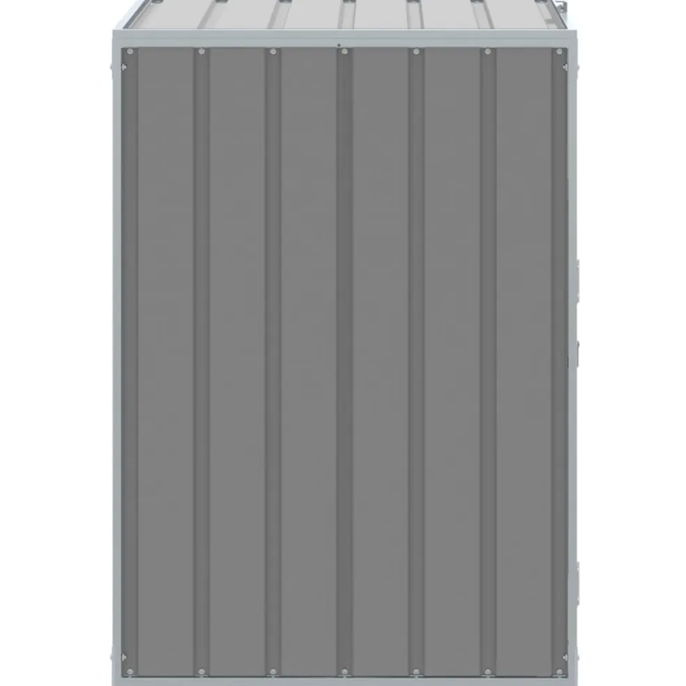 vidaXL Containerberging voor 1 container 72x81x115 cm staal grijs