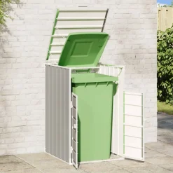 vidaXL Containerberging voor 1 container 72x81x115 cm staal grijs