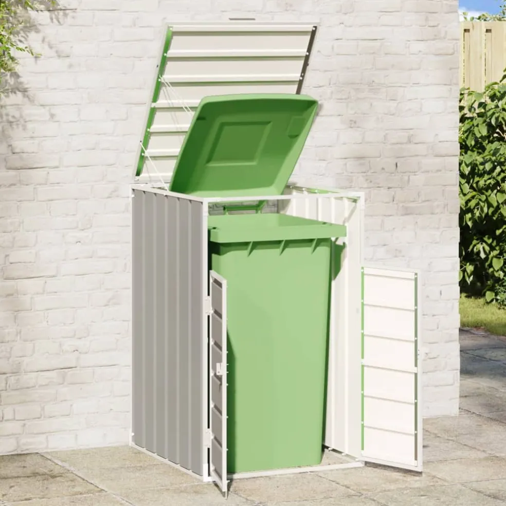 vidaXL Containerberging voor 1 container 72x81x115 cm staal grijs