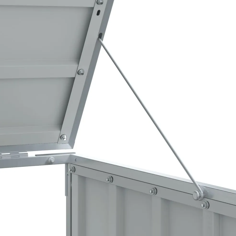 vidaXL Containerberging voor 1 container 72x81x115 cm staal grijs