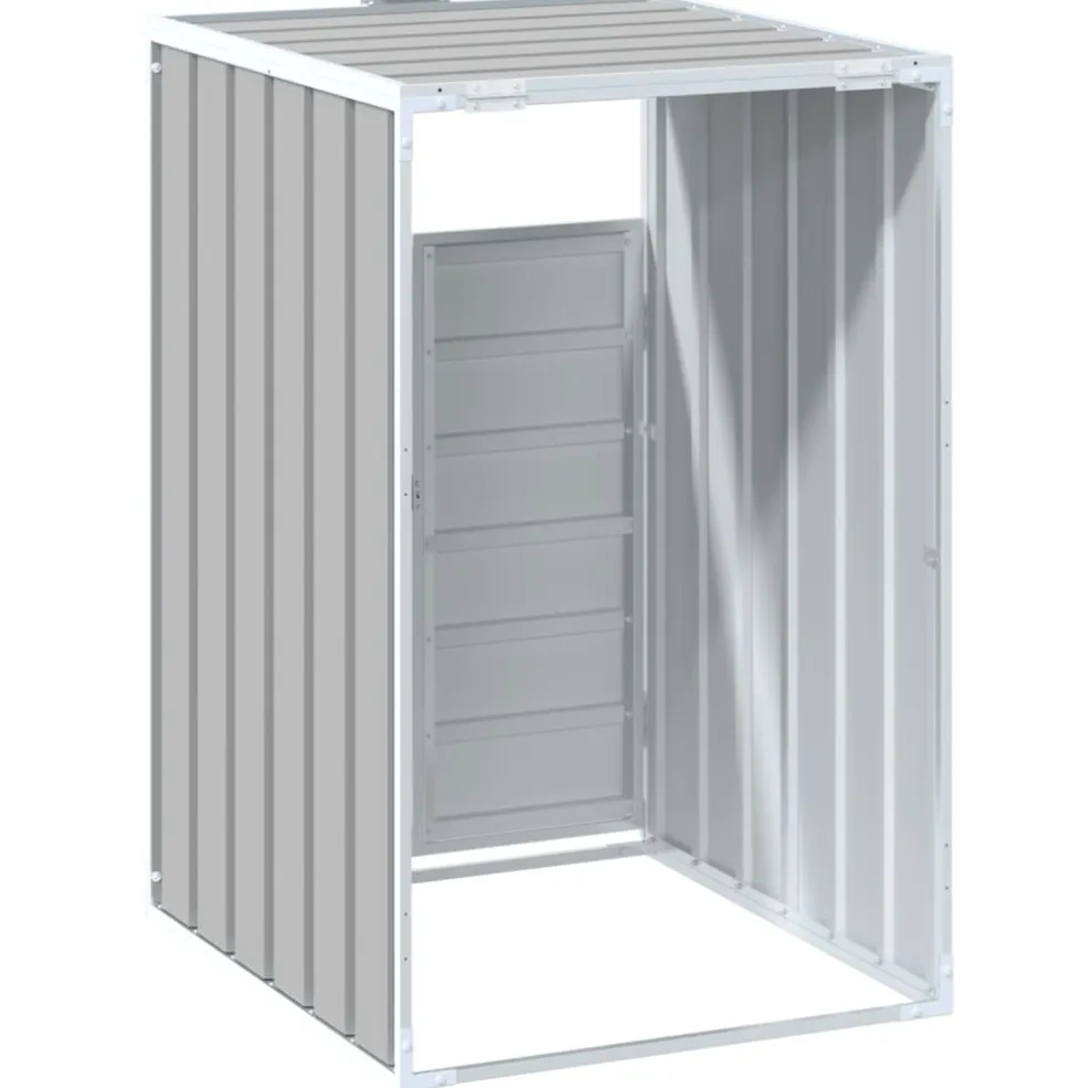 vidaXL Containerberging voor 1 container 72x81x115 cm staal grijs