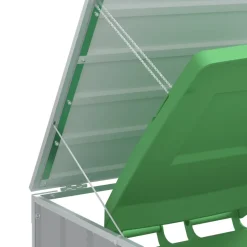 vidaXL Containerberging voor 1 container 72x81x115 cm staal grijs