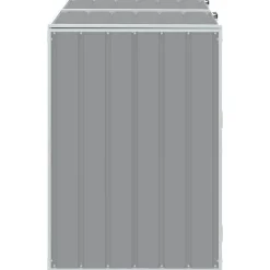vidaXL Containerberging voor 2 containers 144x81x113 cm staal grijs