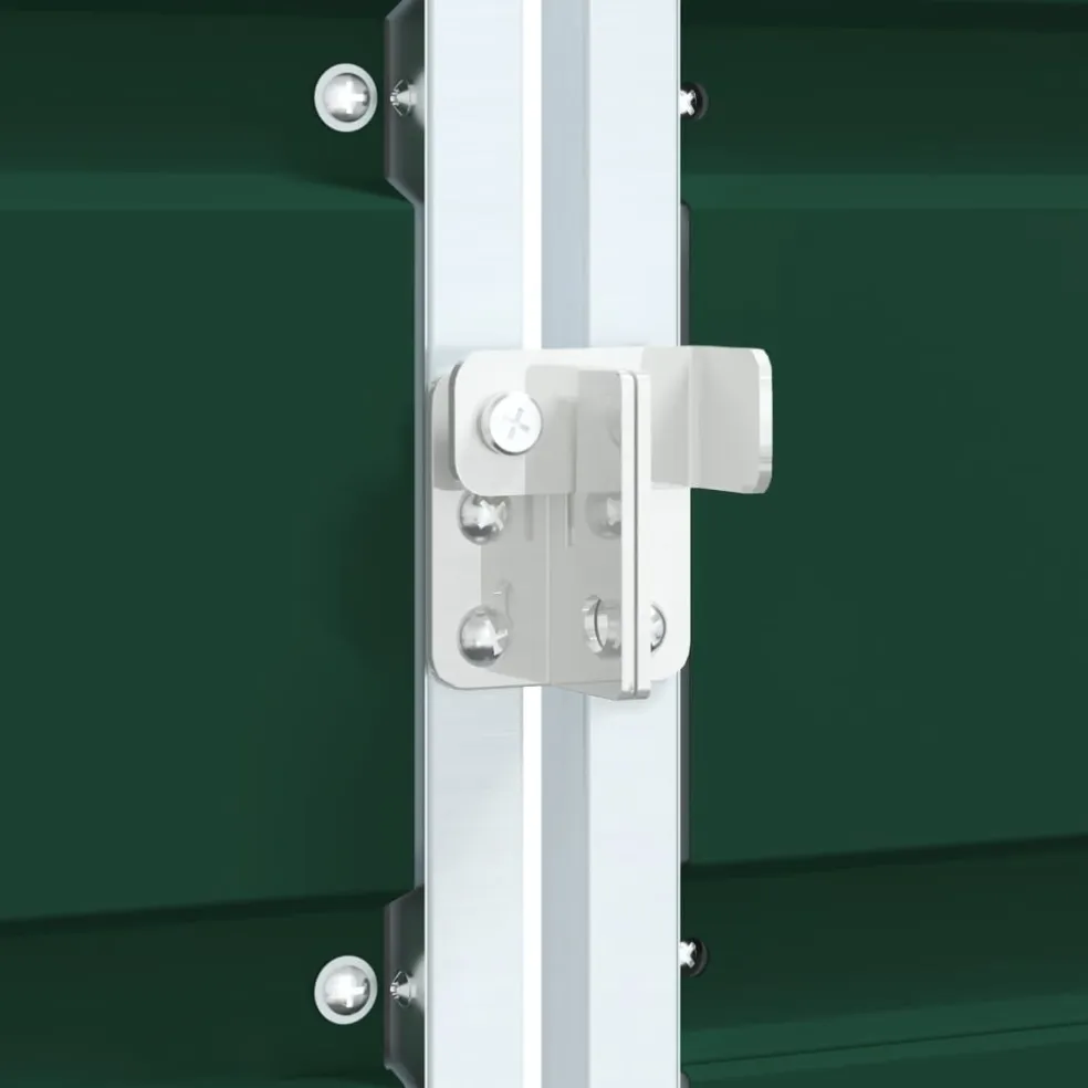 vidaXL Containerberging voor 2 containers 144x81x113 cm staal groen