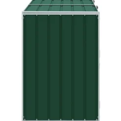 vidaXL Containerberging voor 2 containers 144x81x113 cm staal groen