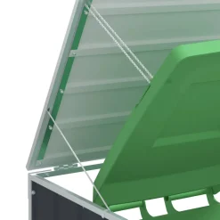 vidaXL Containerberging voor 1 container 72x81x115 cm staal antraciet