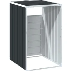 vidaXL Containerberging voor 1 container 72x81x115 cm staal antraciet