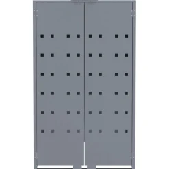 vidaXL Containerberging voor 1 container 69x79x117 cm staal grijs