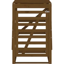 vidaXL Containerberging 84x90x128,5 cm massief grenenhout honingbruin
