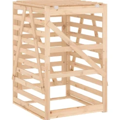 vidaXL Containerberging 84x90x128,5 cm massief grenenhout