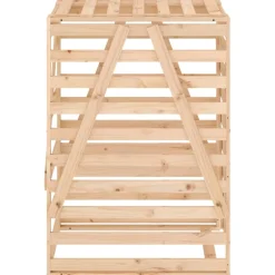 vidaXL Containerberging 84x90x128,5 cm massief grenenhout