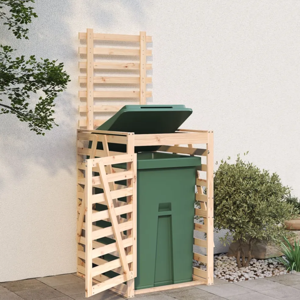 vidaXL Containerberging 84x90x128,5 cm massief grenenhout