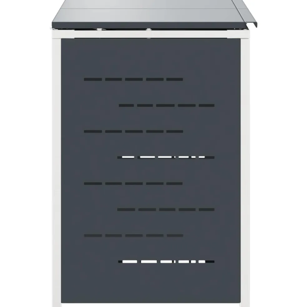 vidaXL Containerombouw for 2 Bins 240L Roestvrij staal