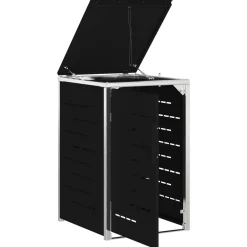 vidaXL Containerombouw for 1 Bin 240L Zwart